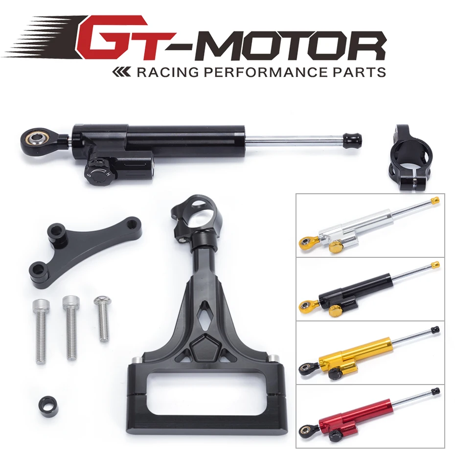 GT мотор- для kawasaki Z1000 Z750 2003-2009 мотоцикл алюминиевый рулевой Стабилизатор демпфер Монтажный кронштейн комплект