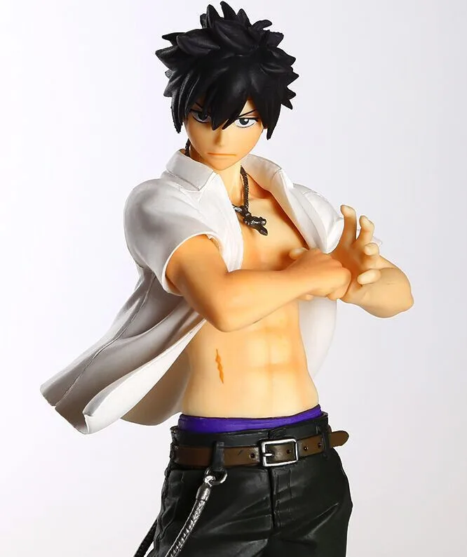 Аниме ПВХ hqf Fairy Tail фигурку Нацу Dragnir серый Fullbuster Сексуальная Люси модель игрушки украшения коллекции подарок 23 см