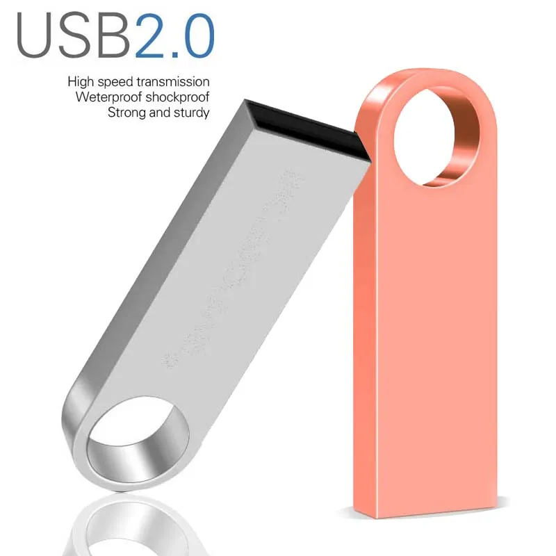 Новый металлический Usb флеш накопитель 32 ГБ 64 Гб 128 16 8 диск Флешка memoria Penna cle Flas