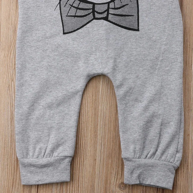 Toddler Kids Baby Girls Summer Strap Romper Jumpsuit Harem Pants Clothes Outfits Boy Tee Neck Sleeveless Printe Gray |