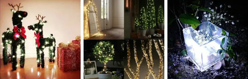 10 м 100Led USB LED серебро светящиеся гирлянды светильник микро лоза Лунная бусина сада