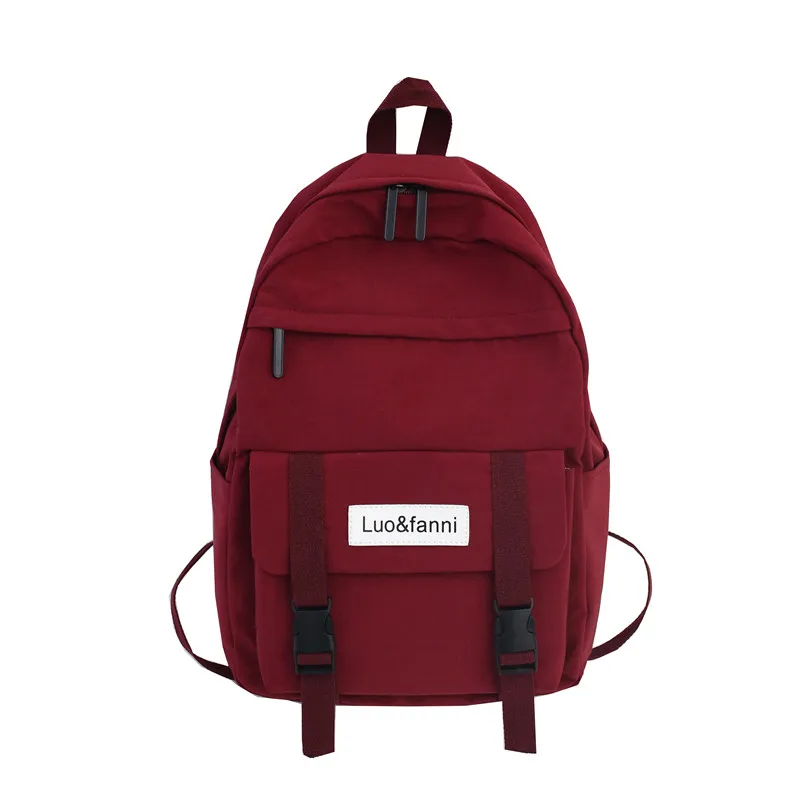 DCIMOR New waterproof nylon Women Backpack Large capacity Schoolbags for Teenage girls Travel Backpack Fashion Book Bag Mochila - Цвет: red