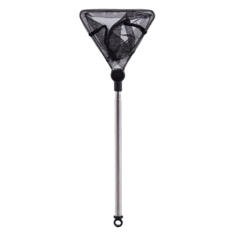 

High Quailty Aquarium Fishing Net Accessories Stainless Steel With Extensible Handle Can be Hung Fish Net