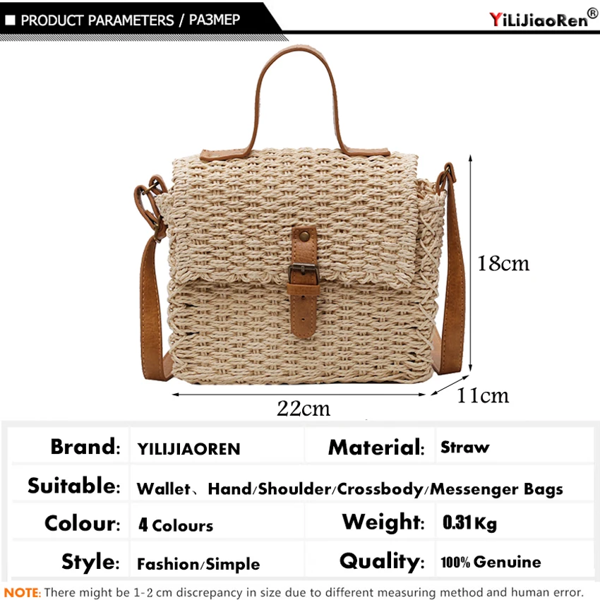 Fashion Women Beach Handbags Hollow Out Ladies Summer Shoulder Bag Handmade Straw Rattan Woven Bags for Sac Borsa Mare | Багаж и сумки