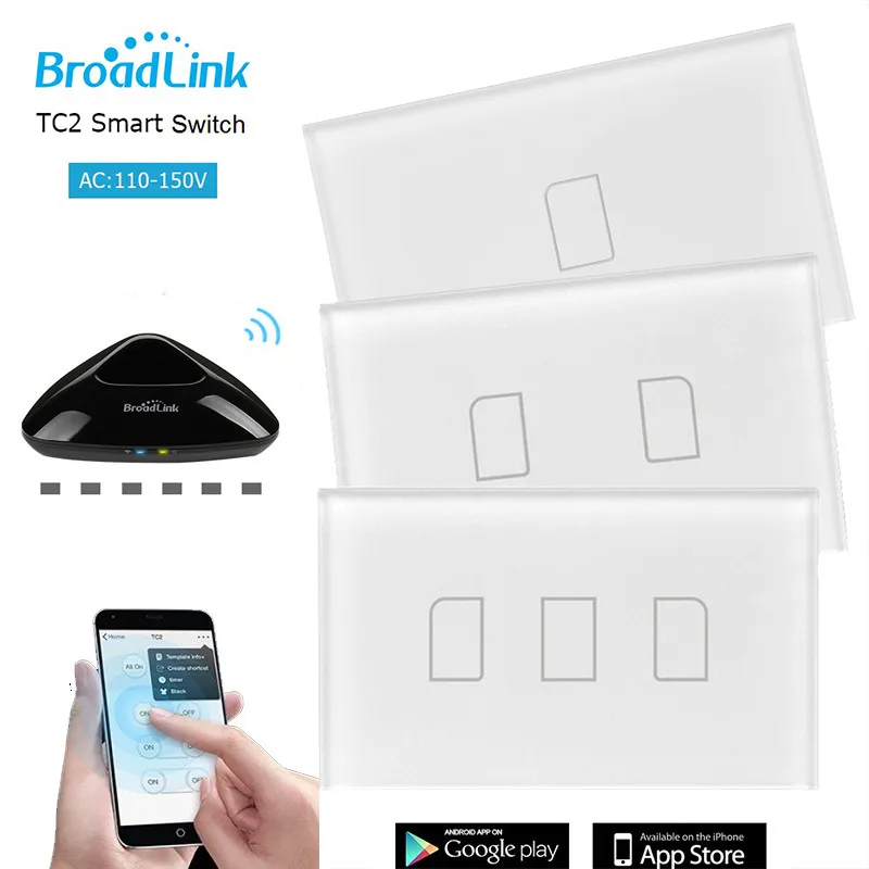 Умный дом RF светильник света Broadlink TC2 123Gang 110V 220V пульт дистанционного управления