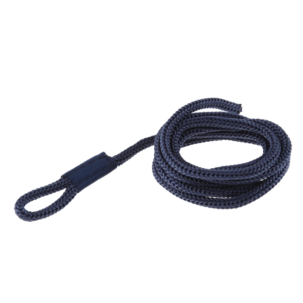 Blue Double Braid 1/4 INCH X 5 FT Boat BUMPER FENDER LINES Marine Docking Rope Strength Flexibility | Anchor