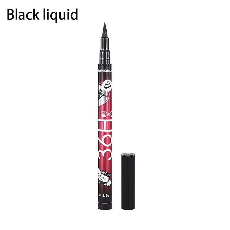 Black liquid Женский инструмент для красоты, жидкая подводка для глаз, черная ручка для макияжа, 36 H, долговечная, Easywear, подводка для глаз, косметическая, водостойкая - Цвет: Black liquid