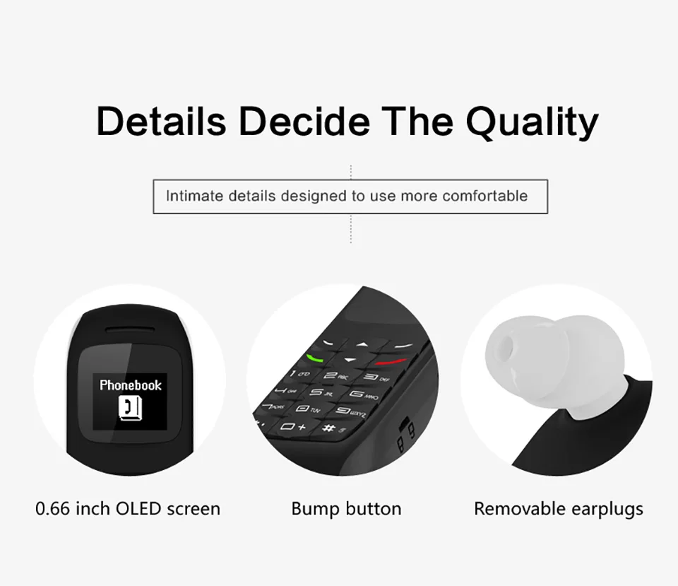 UNIWA мини мобильный телефон L8STAR BM70 беспроводные Bluetooth наушники Сотовый телефон Стерео GSM разблокированный телефон супер тонкий GSM маленький телефон