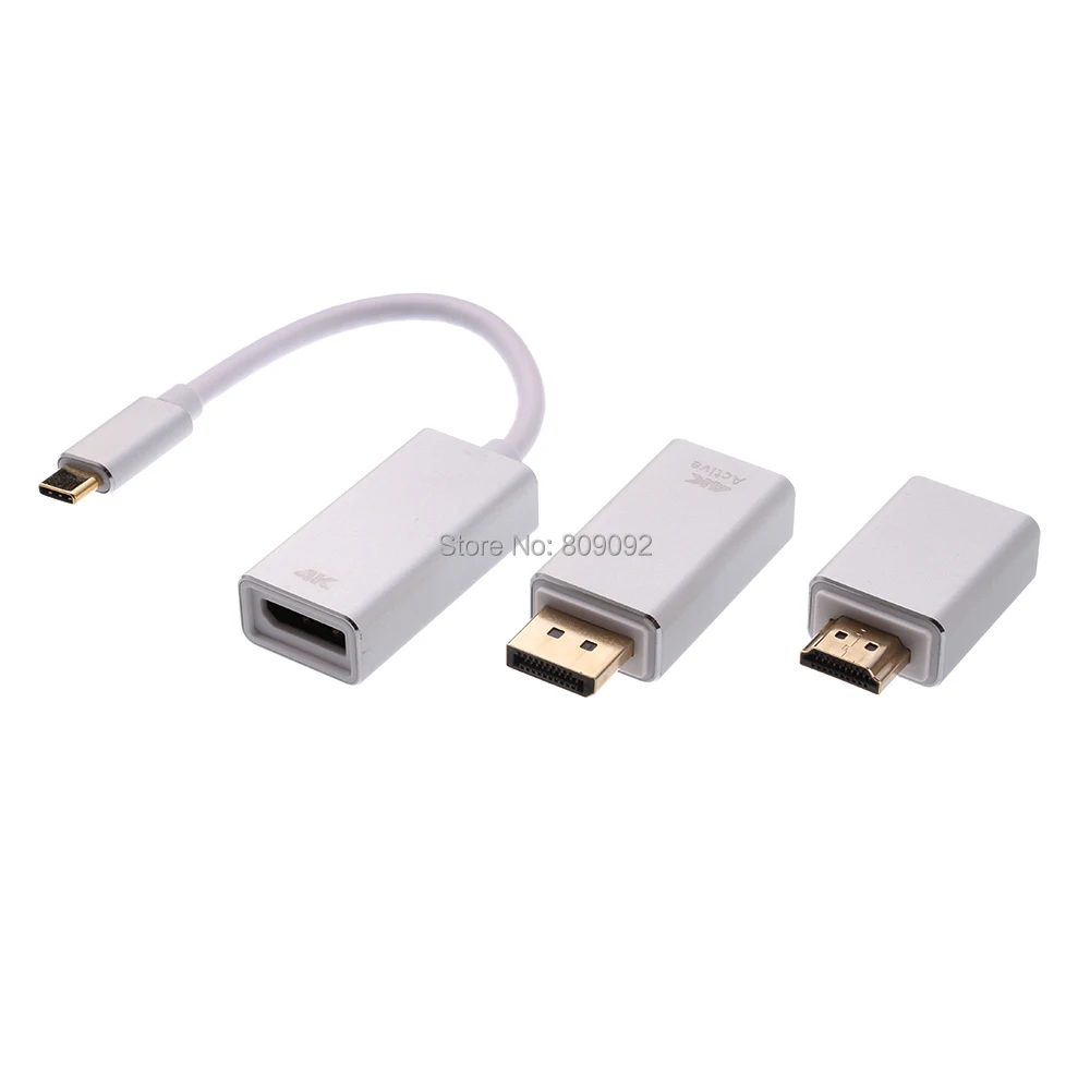 Адаптер все в одном с USB 3 1 типа C на Mini Displayport/VGA/HDMI/DP поддержкой 4k штырь-гнездо