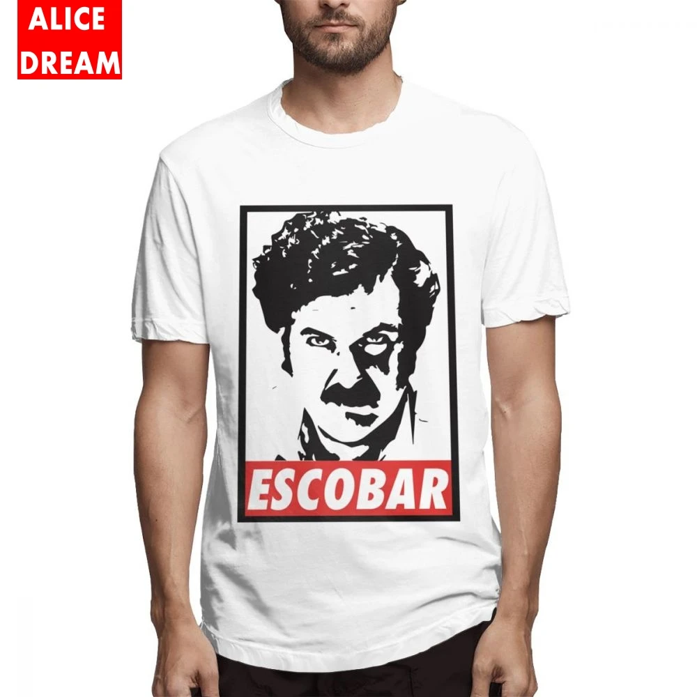 Мужская футболка Pablo Escobar El Patron с графическим принтом хлопковая Футболка большого