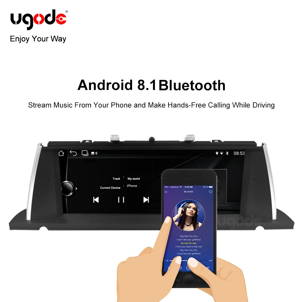 Ugode PX6 10 25 &quotIPS экран Автомобильный GPS Navi для BMW F07 5 Серия GT Android 9 0 система аудио