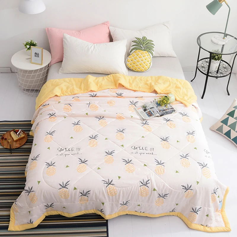 100% одеяло из полиэстера с принтом постельные принадлежности летнее кондиционер