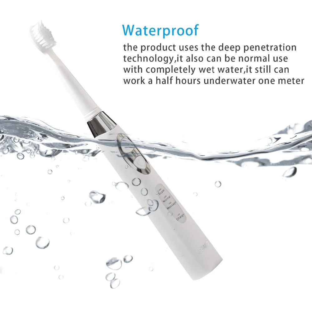 Brand Sonic Electric Toothbrush for Adult Deep Clean Teeth Whitening Tooth Brush Quality Waterproof 5 Heads sg-917 | Бытовая техника