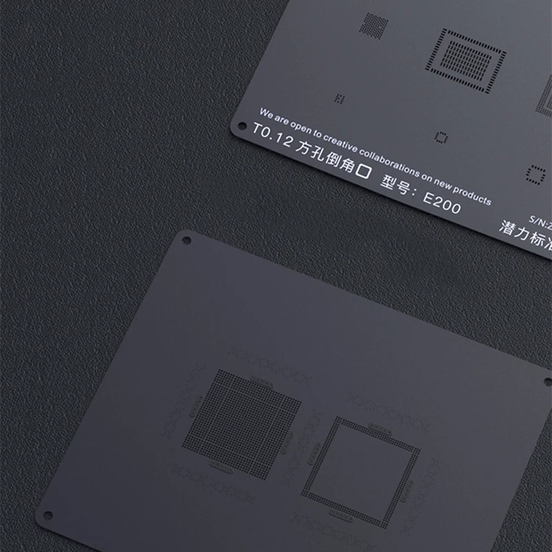 3D Черный трафарет BGA шаблон для посадки олова iPhone CPU A7 A8 A9 A10 A11 паяльная сетка с