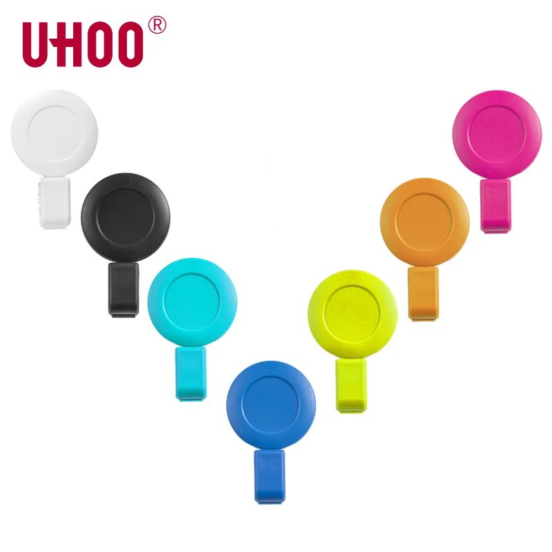 12 шт./упак. UHOO 6705 ABS выдвижной держатель для Бейджа|badge reel|wholesale badge reelbadge holder |