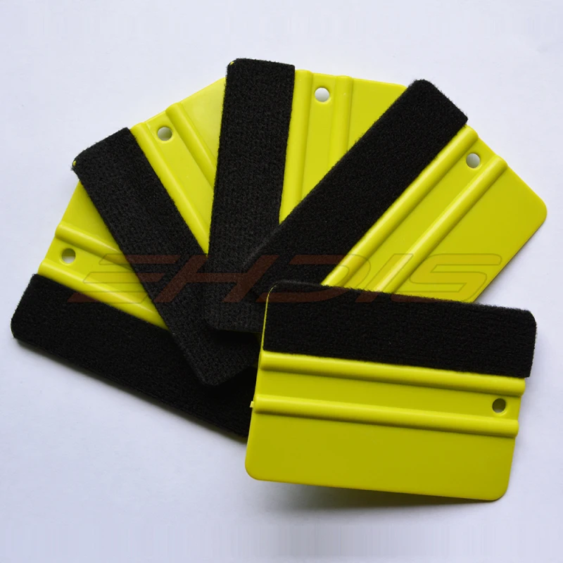 EHDIS 2 шт. пластиковый войлочный скребок для чистки винила ухода за автомобилем