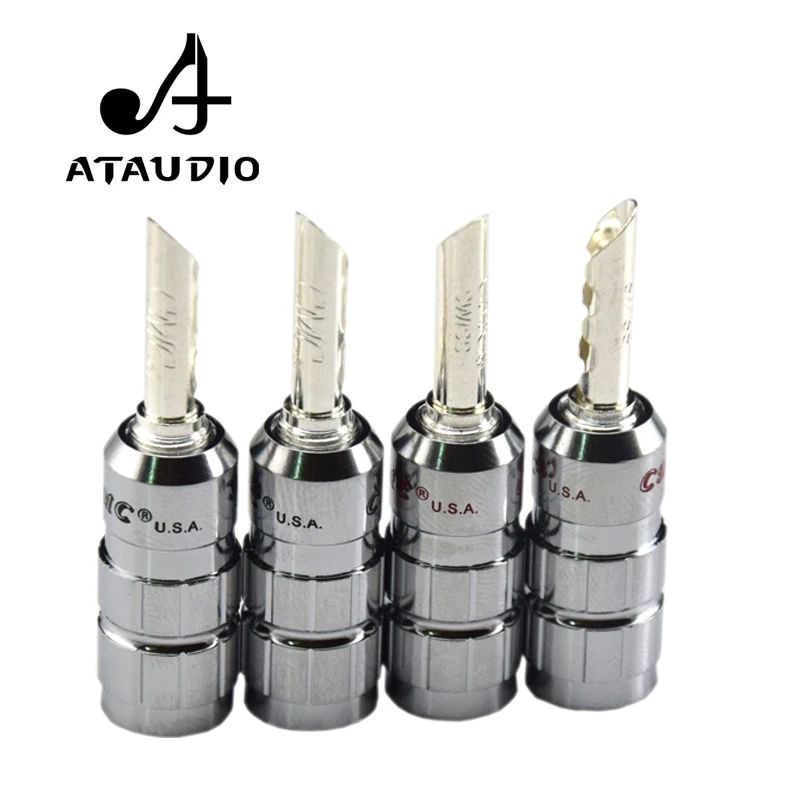 8 шт. разъем типа банан ATAUDIO Hifi CMC с посеребренным покрытием Hi-end для кабеля
