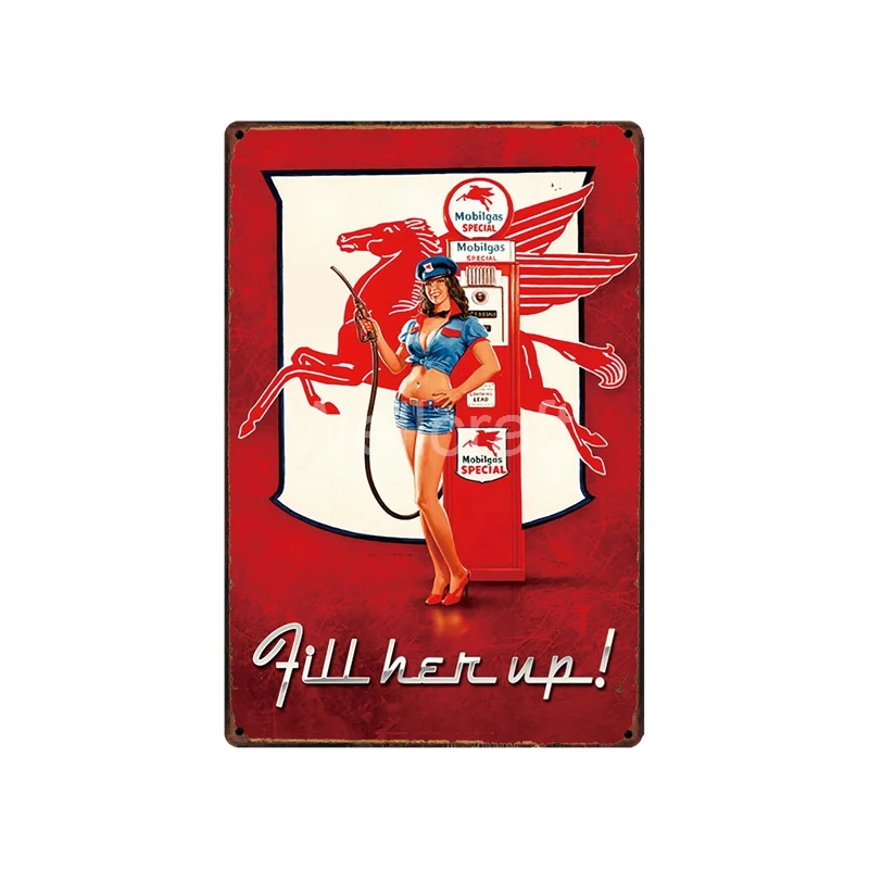 [WellCraft] казино гараж покер Pin up Красота Сексуальная Оловянная вывеска плакаты художественная винтажная железная живопись индивидуальный Декор LT-1739 - Цвет: SA-6399