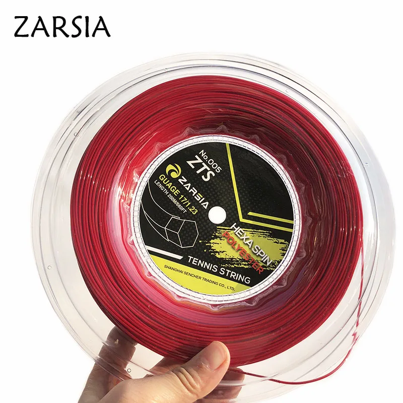 1 Катушка 200 м Подлинная Марка ZARSIA Шестигранная теннисная нить Сделано в Тайване