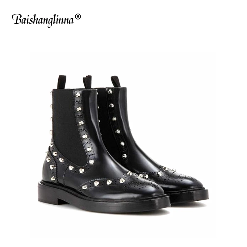 2018 Женские ботинки из натуральной кожи Зимняя Теплая обувь botas feminina женские