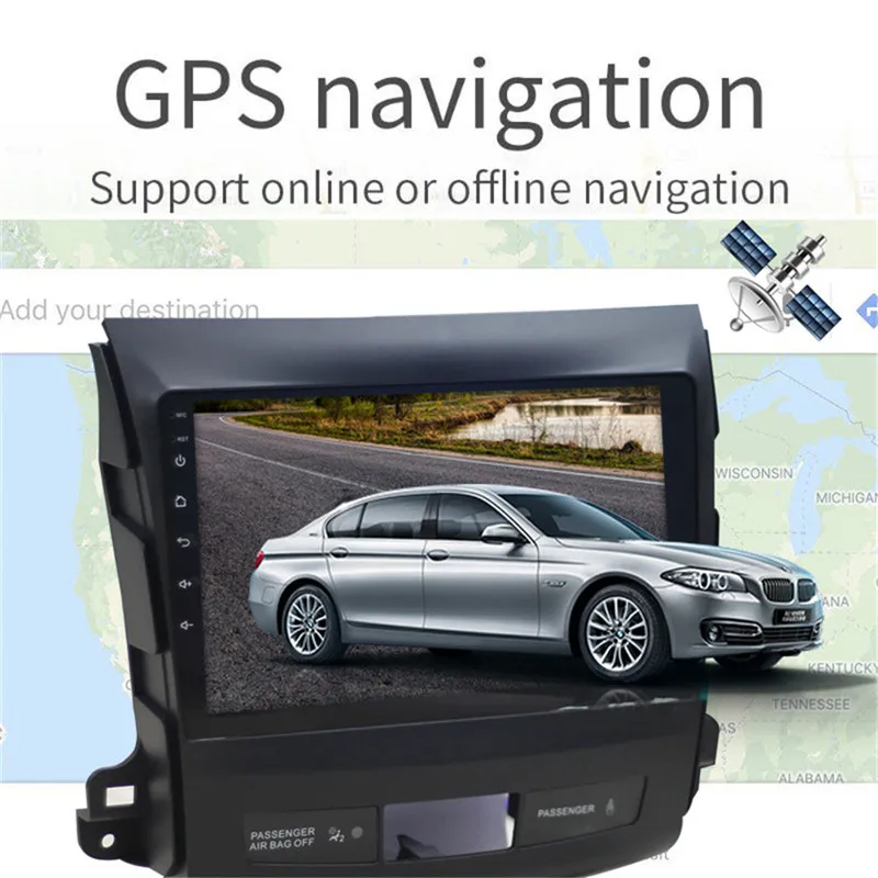 10'' Android Car GPS Radio Multimedia Player for Mitsubishi Outlander 2006 2007 2008 2009 2010 2011 | Автомобили и