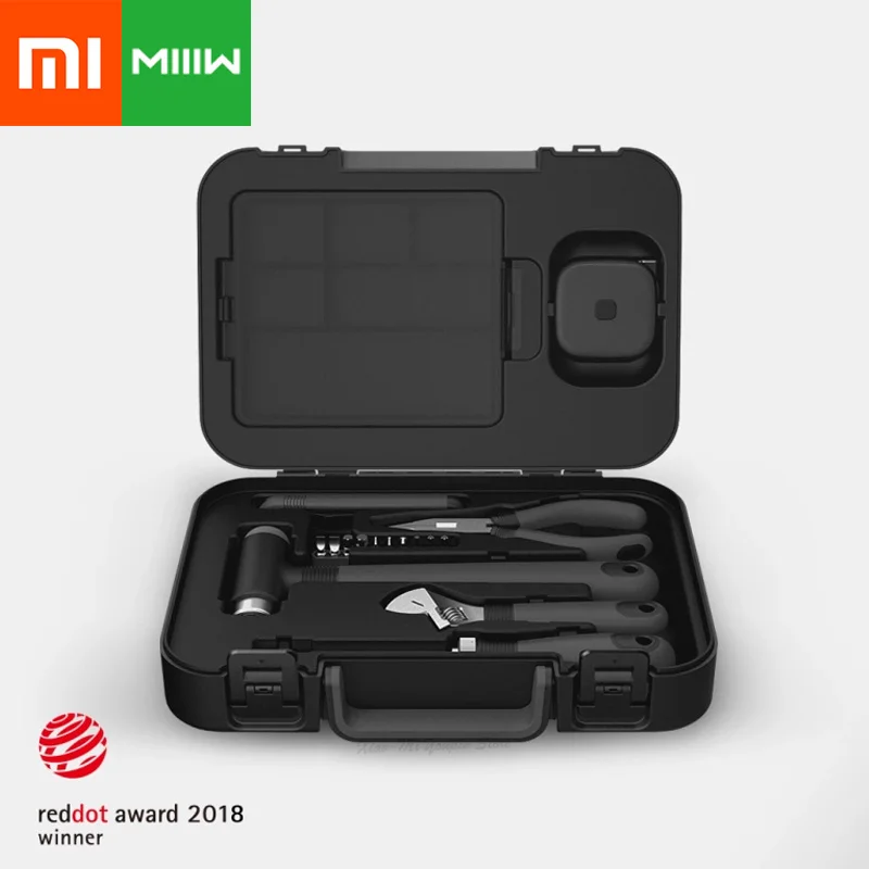 Xiaomi Mijia MIIIW ящик для хранения инструментов рулетка Отвертка гаечный ключ плоскогубцы молоток инструмент для обслуживания дома
