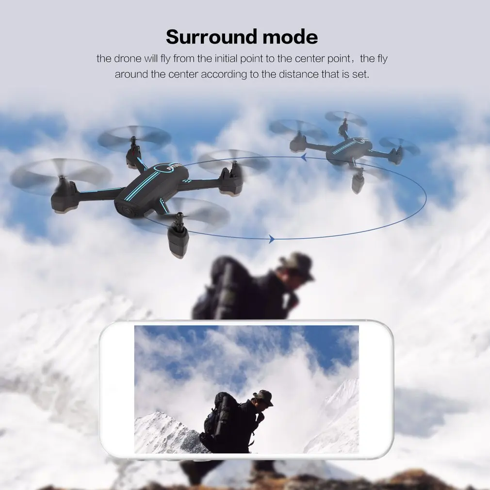 JXD 528 обновленная версия gps Квадрокоптер WiFi fpv Радиоуправляемый квадрокоптер с 720P HD Квадрокоптер с камерой в режиме реального времени Waypoint Flight RC Drone