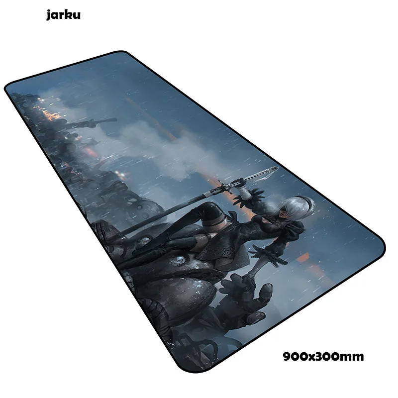 Nier коврик для мыши 900x300 мм, коврики для компьютерной мыши в стиле аниме, игровые аксессуары, подставка для запястья, большой коврик для мыши, клавиатура, игры, pc gamer