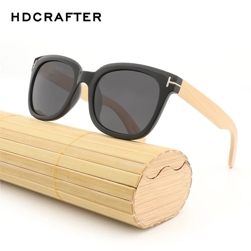 HDCRAFTER высококачественные винтажные бамбуковые солнцезащитные очки с