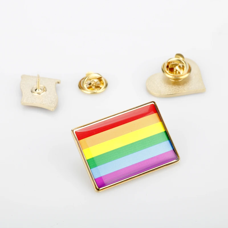Мода Гей с надписью Rainbow Love Цветной Брошь Радужный Флаг ЛГБТ значки гей секс