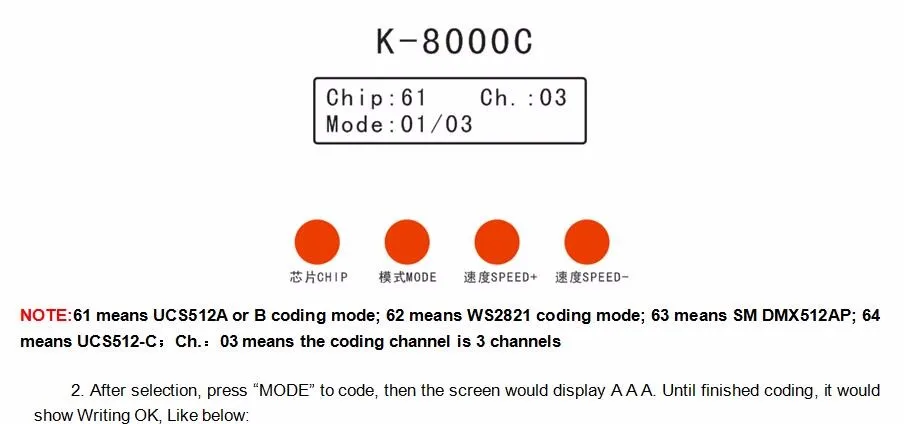 Программируемый DMX/SPI SD Карта светодиодный контроллер пикселей K-8000C; автономный; DC5-24V для RGB полноцветный светодиодный светильник