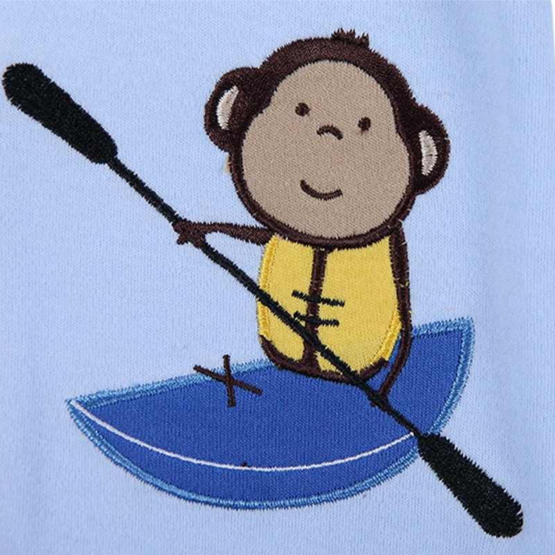 Детский хлопковый комбинезон с длинным рукавом на весну-осень |