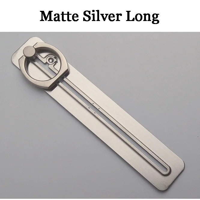 Matte Silver L Универсальное кольцо на палец кольцо-держатель мобильного телефона Подставка для сотового телефона вращающийся на 360 градусов направляющий держатель металлический съемный стенд - Цвет: Matte Silver L