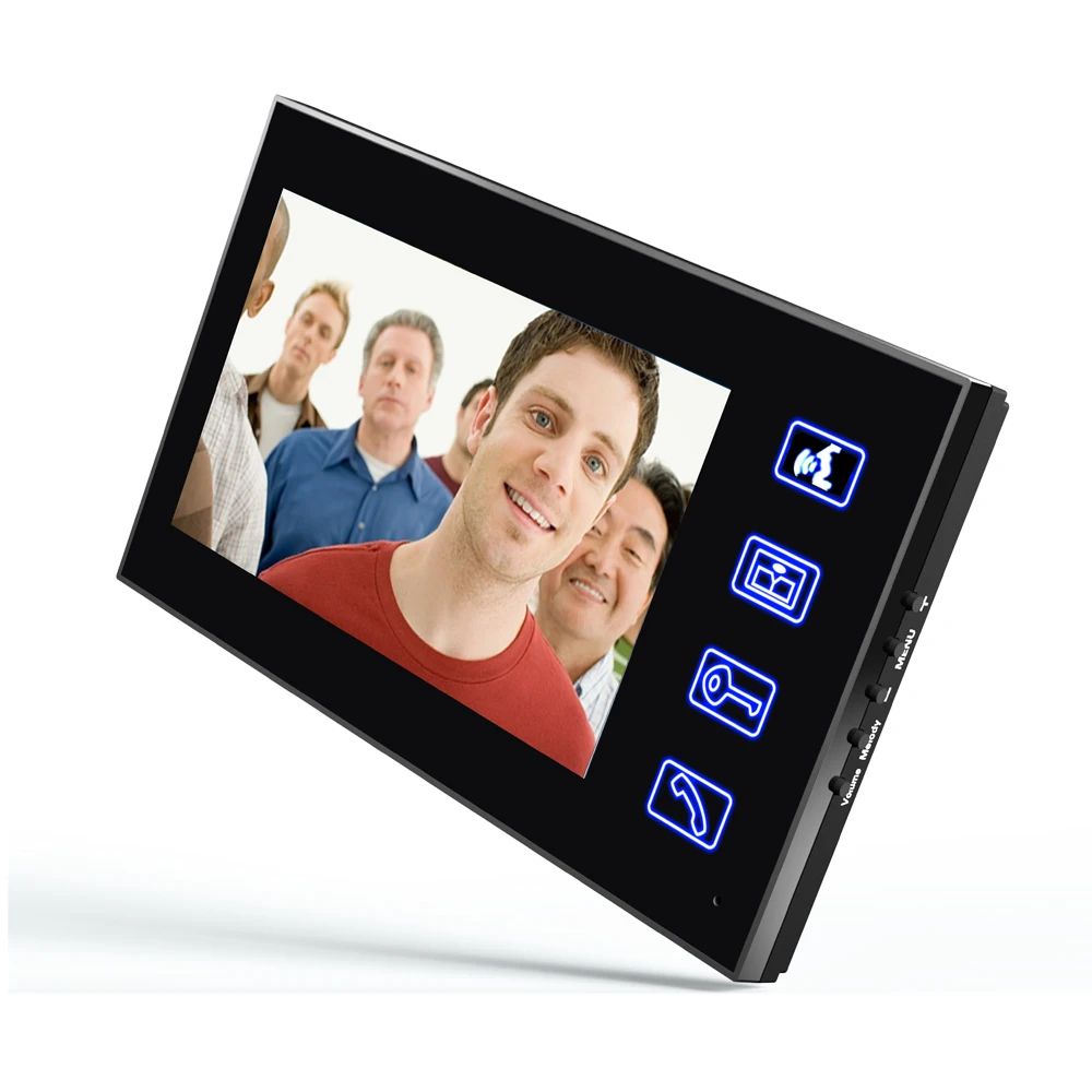 7 &quotRFID пароль телефон видео домофон Дверные звонки с ИК Камера 1000 ТВ линии