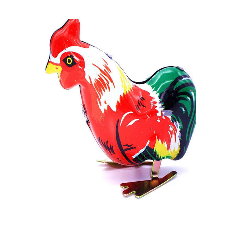 Clockwork Rooster Model Vintage Jumping Cock Tin Toys Classic Hobby Collectible Toy For Adult Children Funny Gifts | Игрушки и хобби