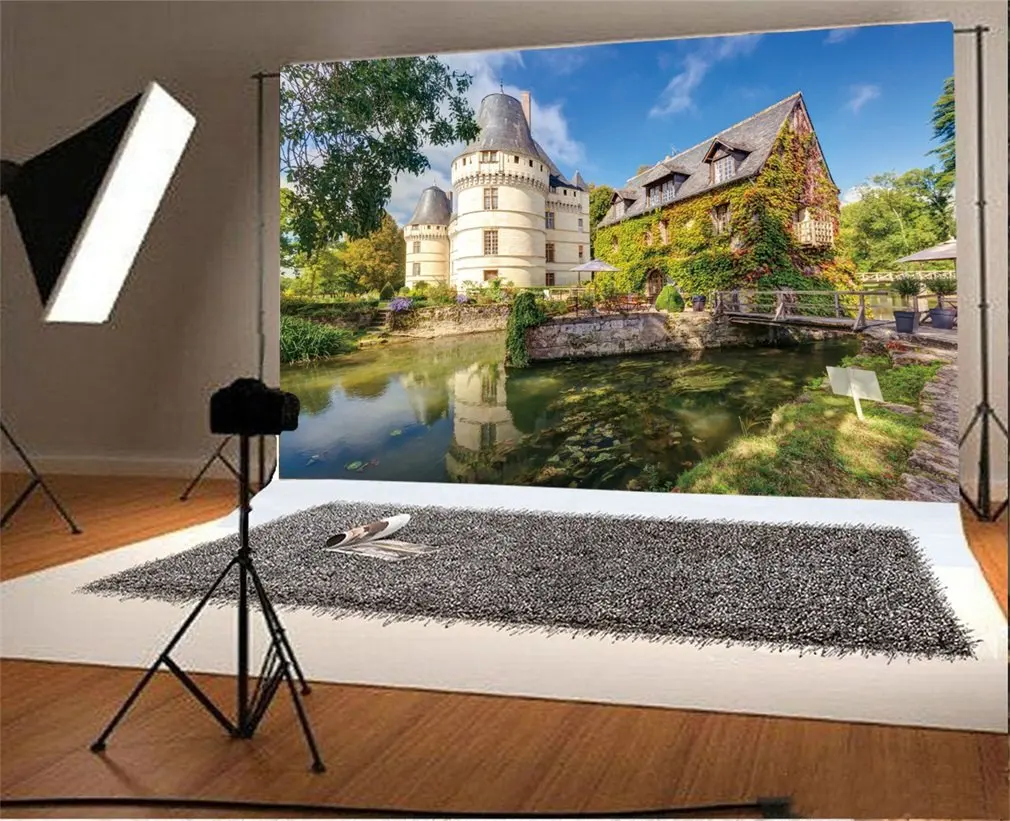 Фон для фотосъемки Chateau de L & rsco Islette Франция of the Loire Valley замок|Фон фотосъёмки| |