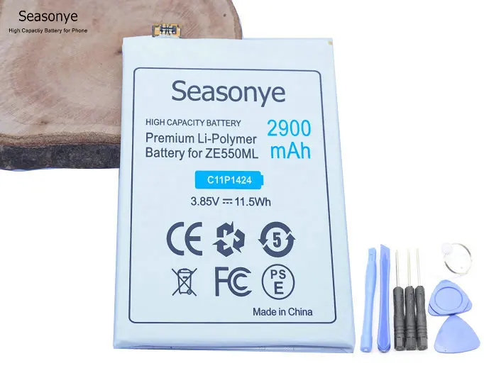 Seasonye 1x C11P1424 2900 мАч телефон замена Батарея + Инструменты для ASUS Zenfone2 Zenfone 2 ZE550 ml Z008D