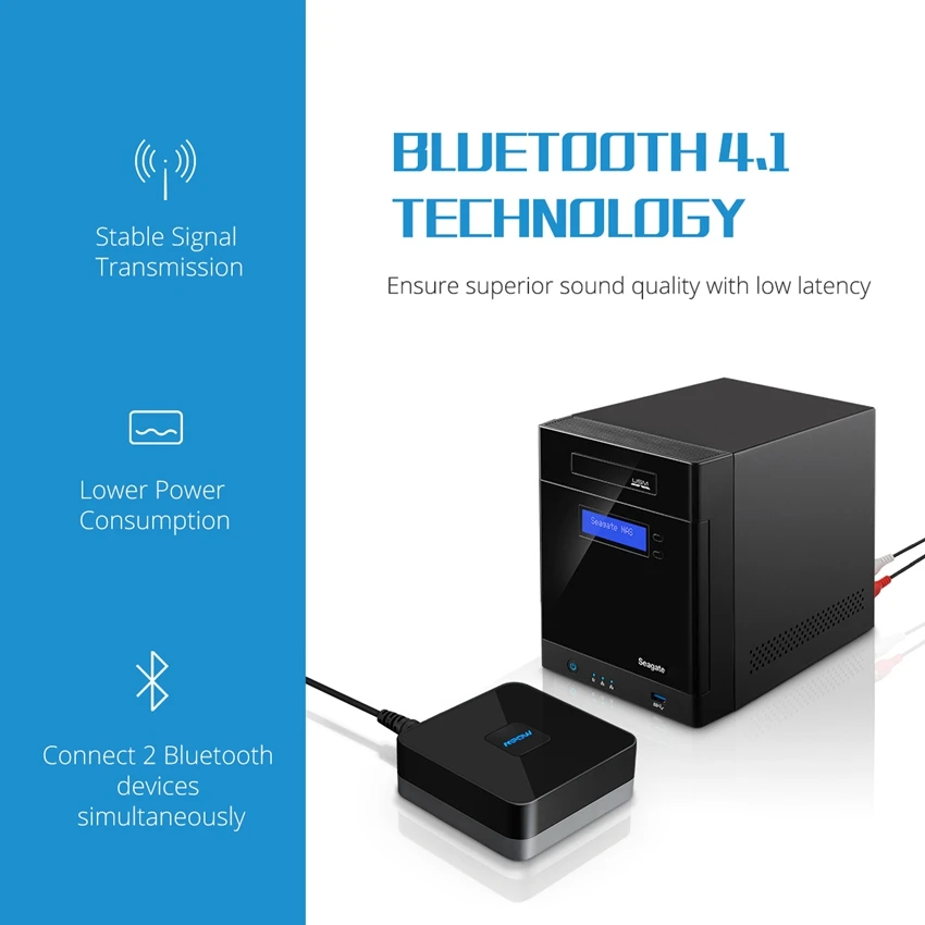 MPOW лучшие беспроводные наушники Bluetooth 4 1 аудио приемник адаптер 3 5 мм RCA кабель с