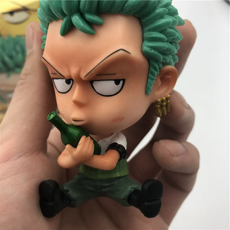 Ророноа Зоро бутылка обнимающая детство Q Сидящая Ver. ПВХ фигурки Luffy Ace прекрасные