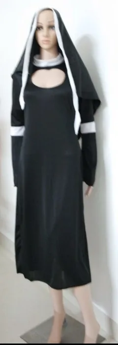 Костюм непослушной монахини женский маскарадный костюм Хэллоуин сексуальный