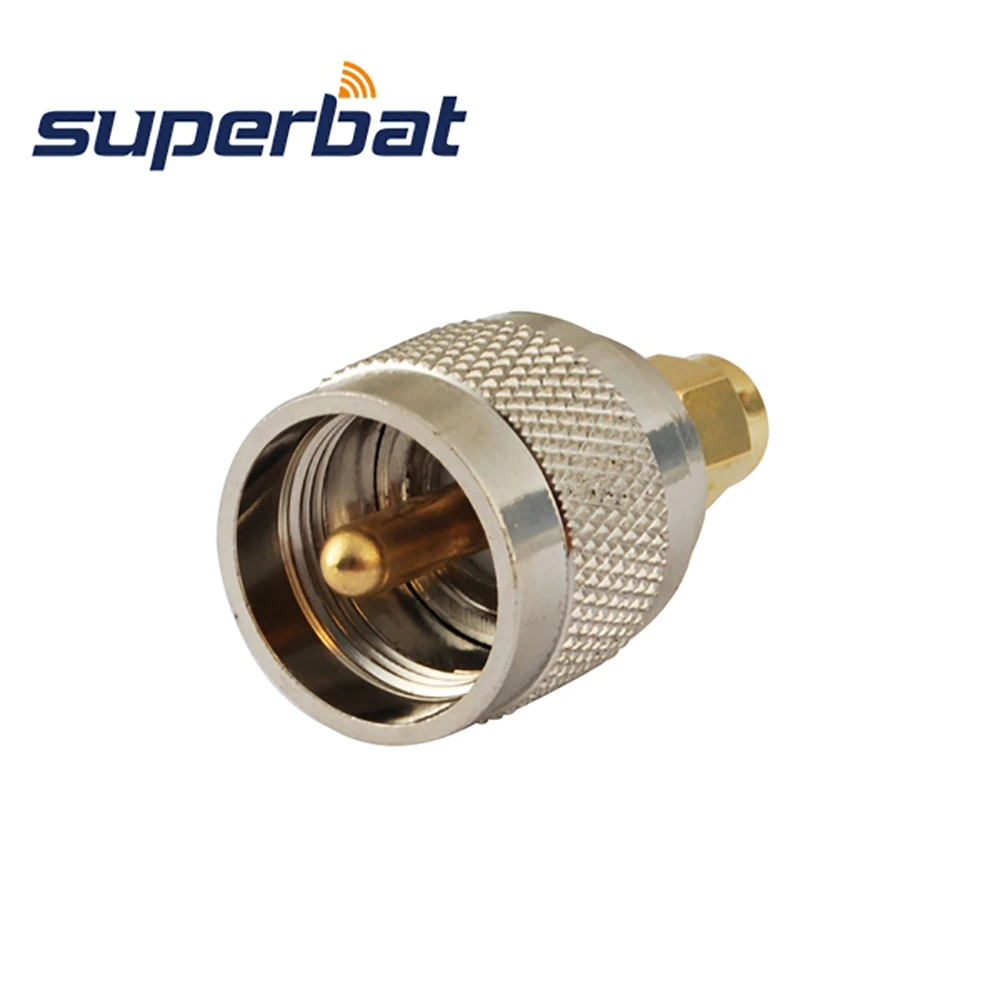 

Superbat 5pcs SMA-UHF Adapter SMA Male to UHF Plug Straight RF Coaxial Connector