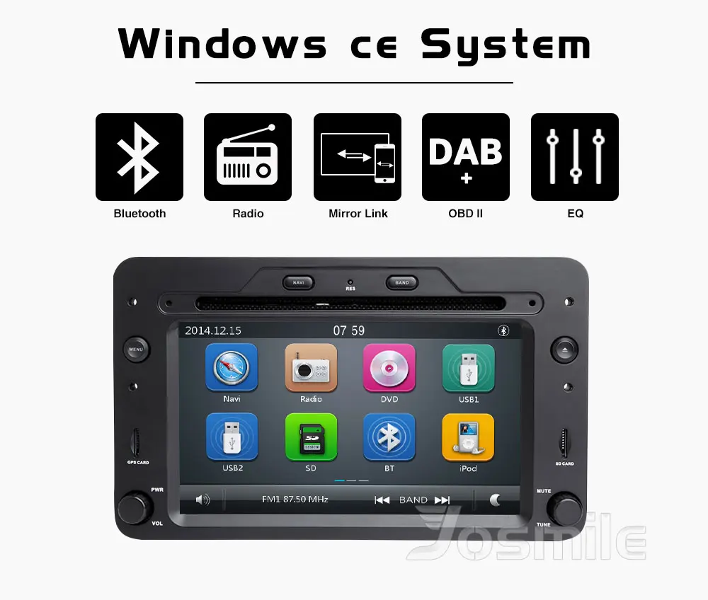 2 din Автомобильный dvd-плеер Авторадио для Alfa Romeo 159 автомобиль Brera spider Sportwagon 2006 Мультимедиа gps навигация головное устройство аудио 3g DAB