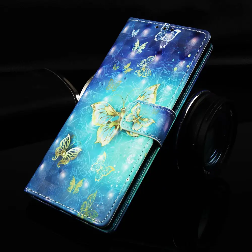 50 шт./лот 3D цветной сон Цветок Бумажник кожаный чехол с подставкой для Sony Xperia 10 L3|Чехлы-портмоне| |