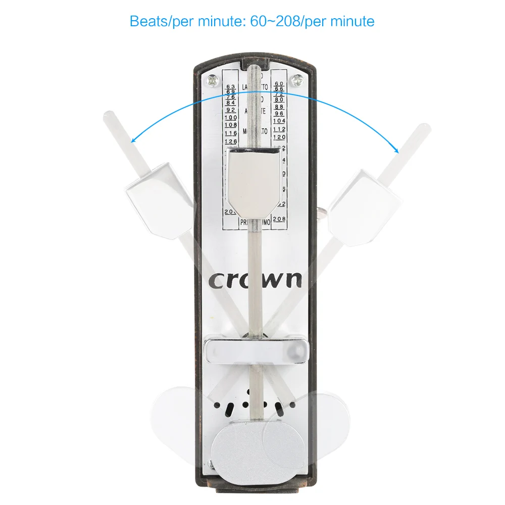 Высококачественный Мини механический метроном для гитары универсальный 11 см