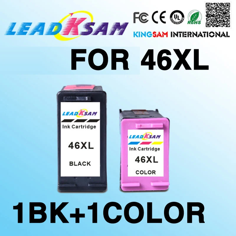 Высокая емкость 46XL картридж совместимый для hp46 46 принтеров серий DeskJet 2520hc 2020hc 2025hc