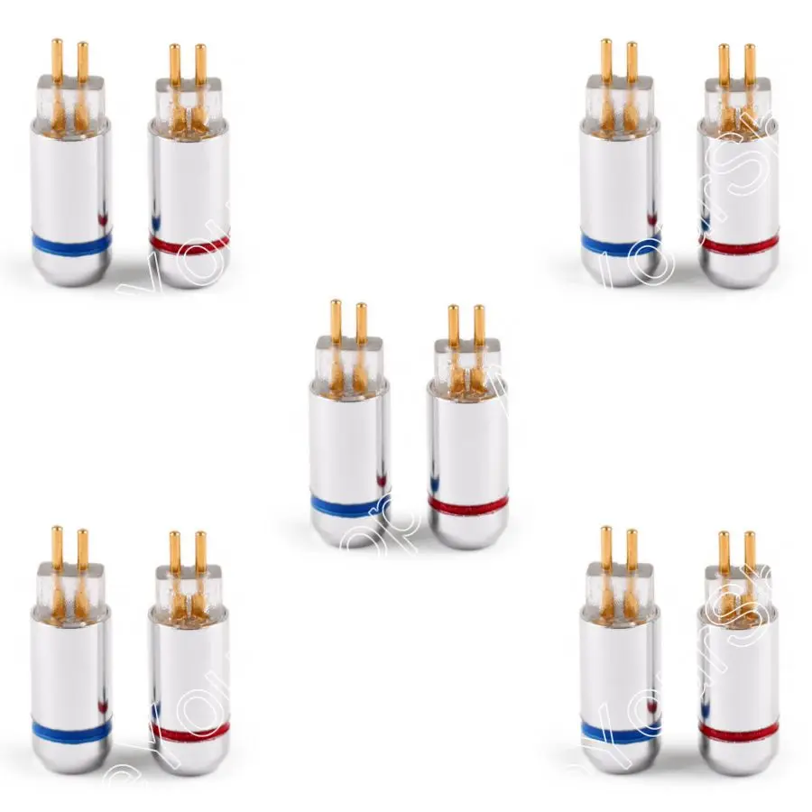 Areyourshop 5 пар 0,78 мм наушники булавки разъем для Westone UM3X W4R UE18 разъем адаптера черный, серебристый