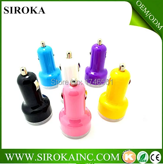 2015 new patented products mini dual usb car charger DC5V3.1A output for smartphone |