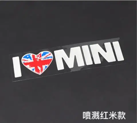Металл я люблю мини-Наклейка эмблемы-наклейки для Mini Cooper Countryman Clubman F55 F56 R55 R56 R60 F60