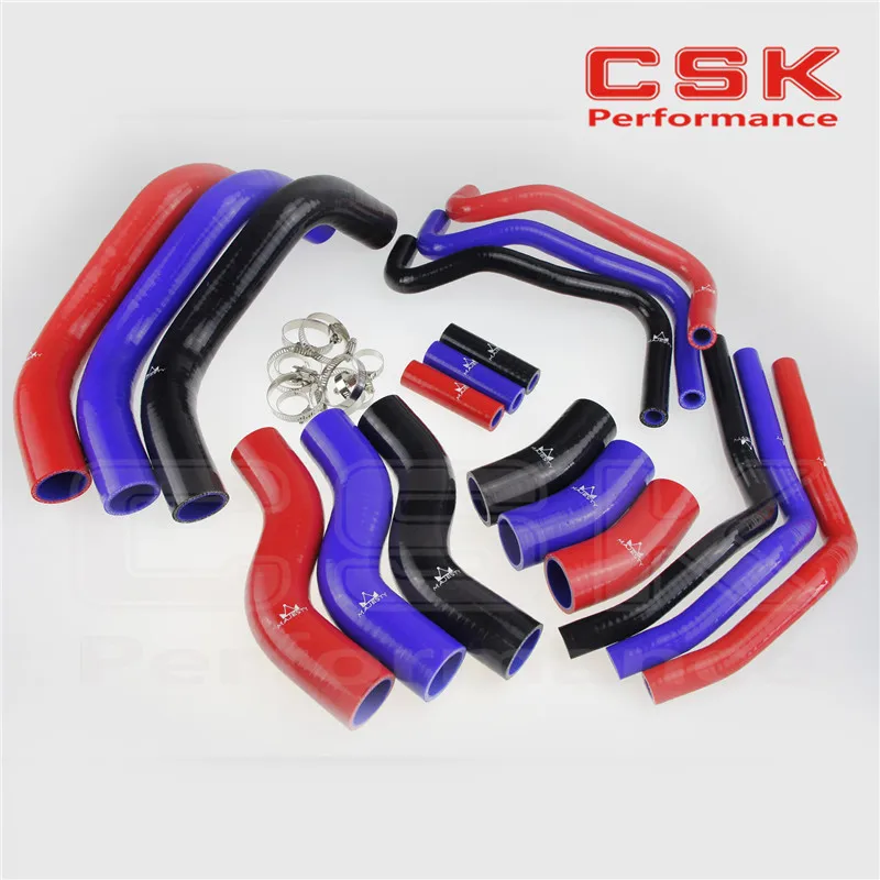 Радиатор охлаждающей жидкости нагреватель силиконовый шланг + зажимы для 2013 2014 Su