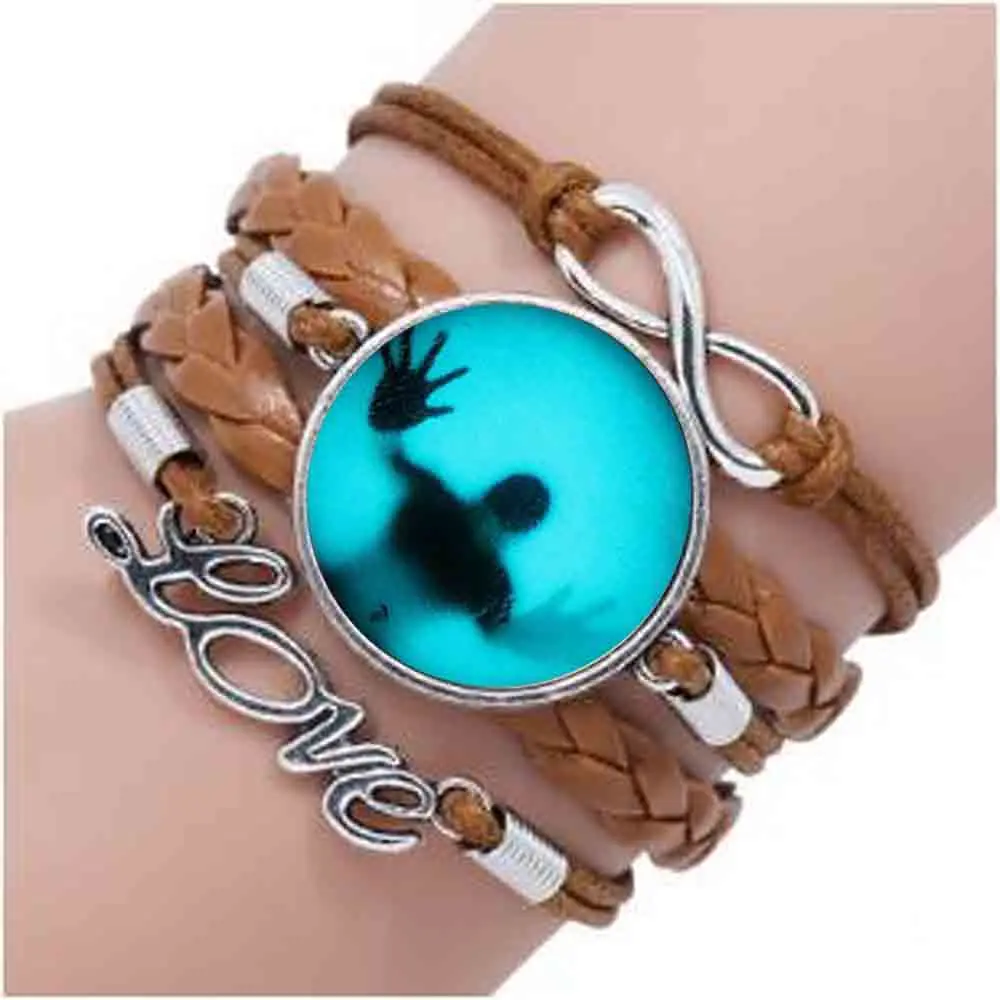 

Walking Dead bracelet charm Steampunk bracelet 1pcs/lot mens vintage chain vintage